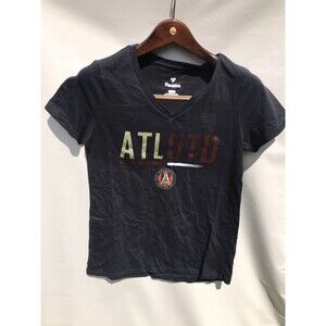 Atlanta United FC womens Graphic T-Shirt Black Small